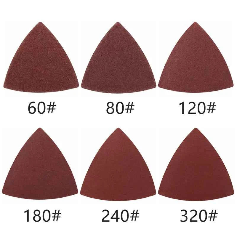Oscillating Multitool Sand Pad Kit 19pcs 80mm | Hook & Loop Sandpaper Sheets for Burr Grinding Rust Removal