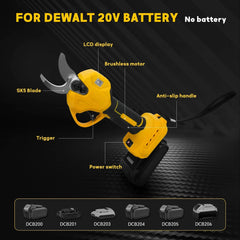 30mm Cordless Electric Pruning Shears – 600W - SnaggIt