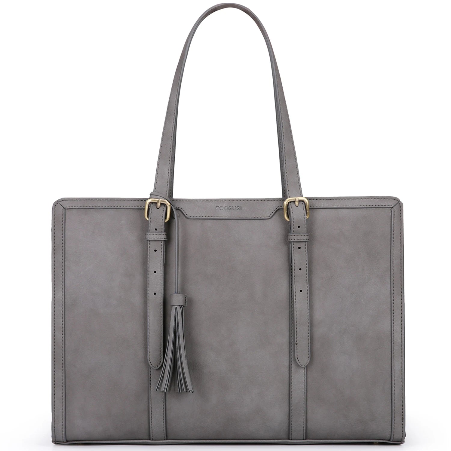Women's Laptop Briefcase Tote 15.6" – Large Capacity 3-Layer Compartment Office Handbag