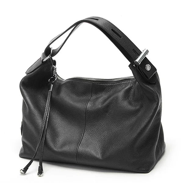 100% Genuine Leather Large Hobo Tote Bag – Women's Top Handle Shoulder Bag & Underarm Purse (0.74kg)