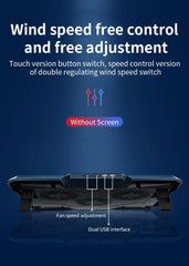 17″ Gaming Laptop Cooling Pad Six Fan Design with LED Display by Snagg A Cooling Pad