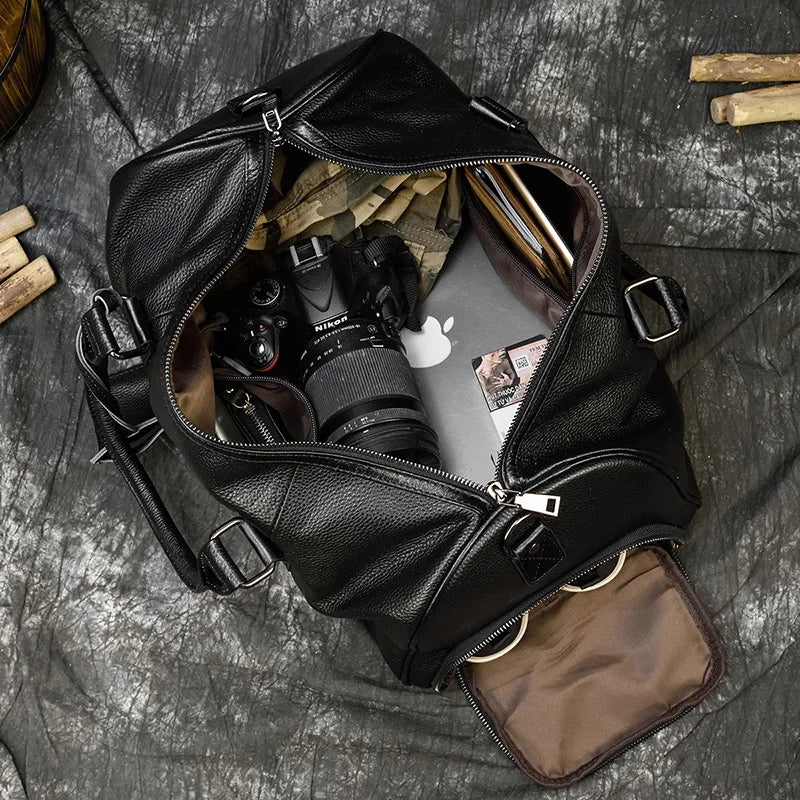 Genuine Leather Travel Duffel