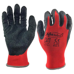 12 Pieces/ 6 Pairs Safety Work Protective Gloves Construction Builders Grip Knit Polyester Cotton Guantes For Gardening by Snagg A Gloves