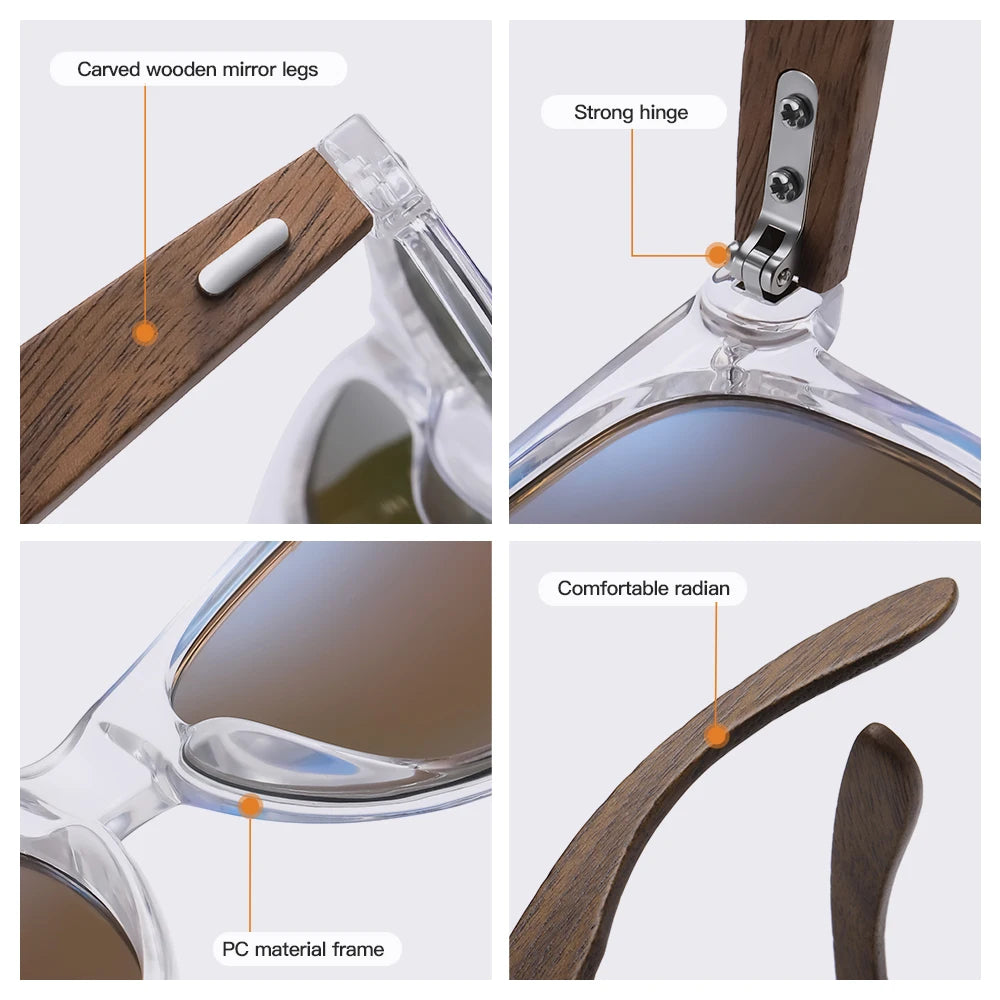 Handmade Pilot Style Polarized Sunglasses by Snagg It Sunglasses