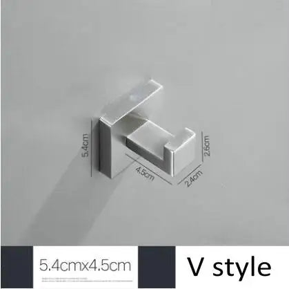 Brushed Nickel Wall Mounted Robe Hook by Snagg A Hook