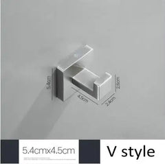 Brushed Nickel Wall Mounted Robe Hook by Snagg A Hook