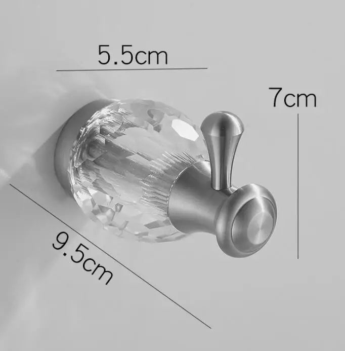 Brushed Nickel Wall Mounted Robe Hook by Snagg A Hook