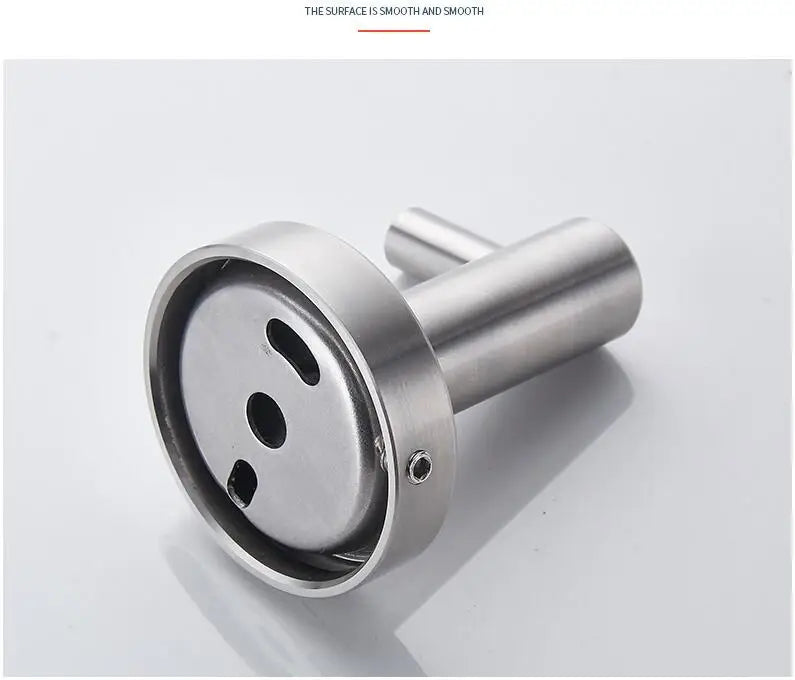 Brushed Nickel Wall Mounted Robe Hook by Snagg A Hook