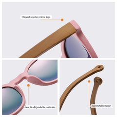 Eco-Friendly Wooden Grain Sunglasses by Snagg It Sunglasses