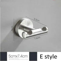 Brushed Nickel Wall Mounted Robe Hook by Snagg A Hook