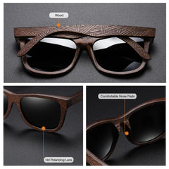 Handmade Natural Bamboo Polarized Sunglasses by Snagg It Sunglasses