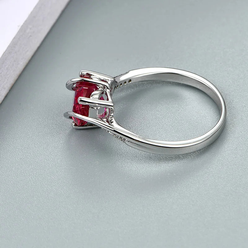 2.5ct Heart-Shaped Ruby Ring