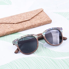 Seashell Walnut Wood Sunglasses