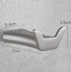 Brushed Nickel Wall Mounted Robe Hook by Snagg A Hook