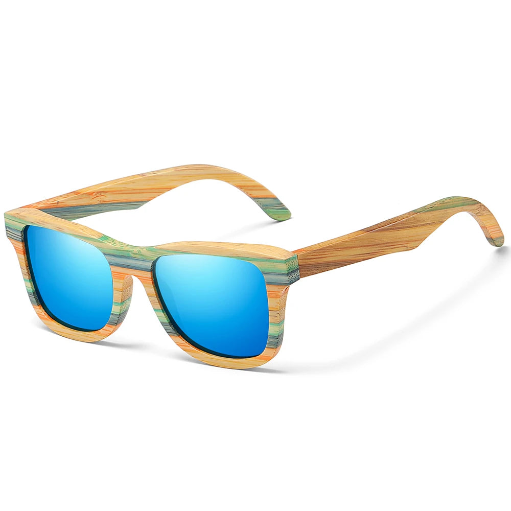Skateboard Wood Bamboo Pilot Sunglasses by Snagg It Sunglasses