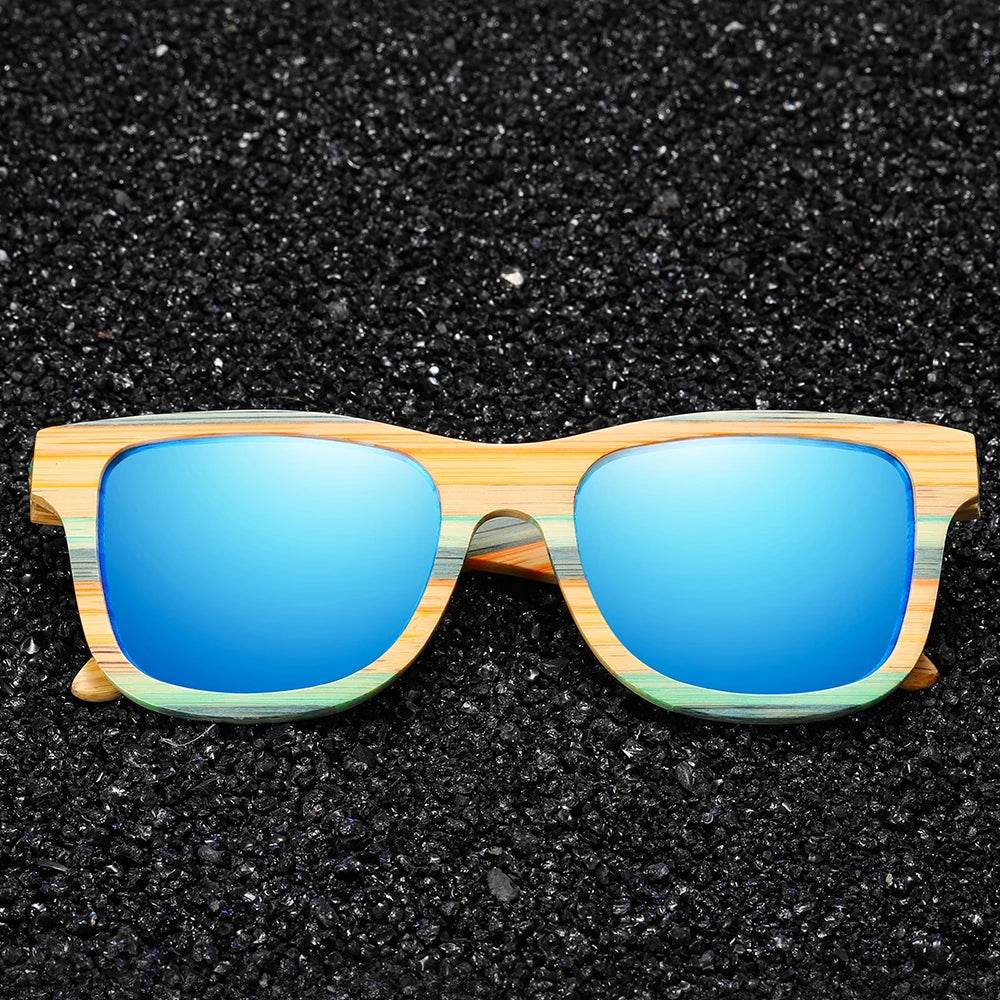 Bamboo Skateboard Wood Polarized Sunglasses - SnaggIt