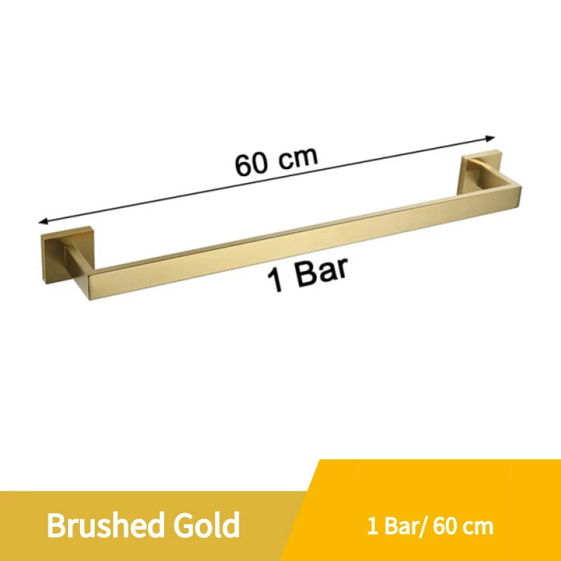 Stainless Steel Towel Rack – Single & Double Bar by Snagg A Rack