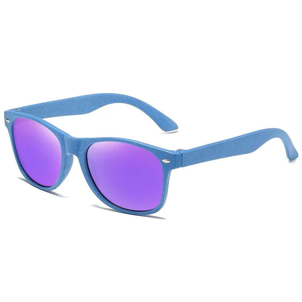 Polarized Wooden Straw Sunglasses