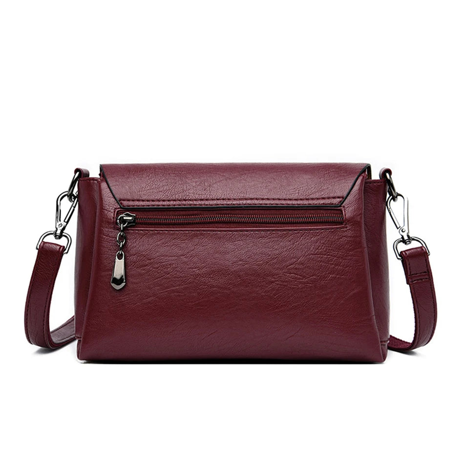 Sheepskin Leather Shoulder & Crossbody Bag