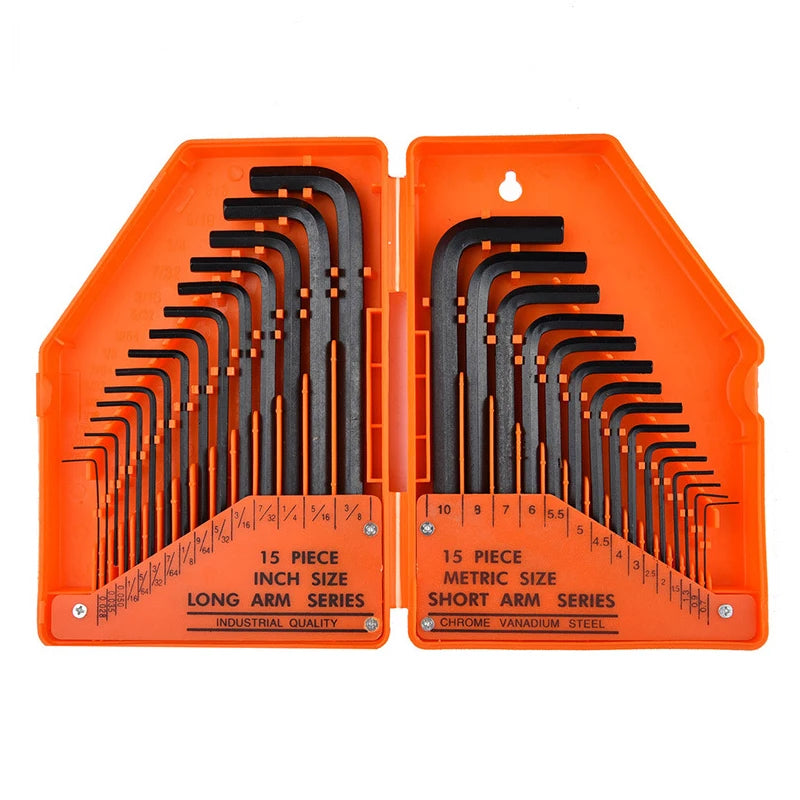 30-Piece Hex Key Wrench Set