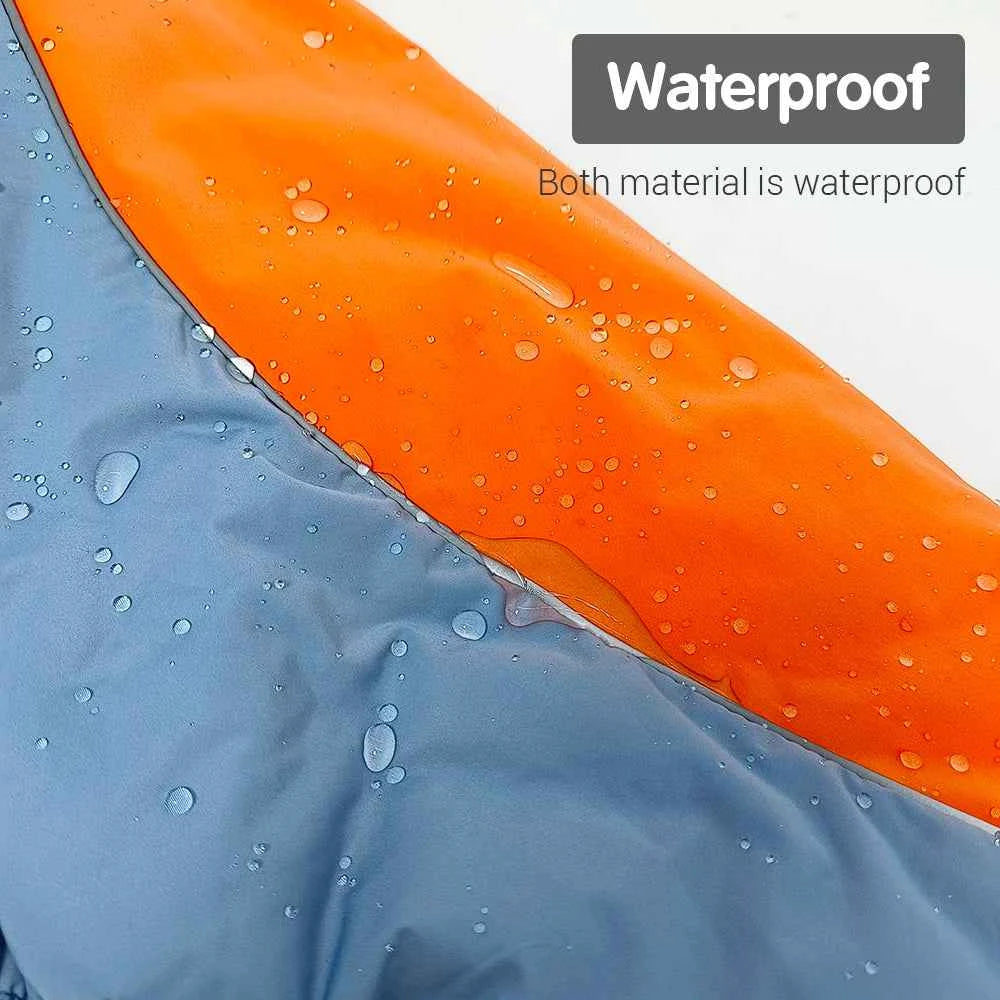 Fleece-Lined Waterproof Dog Overalls for Large Dogs – Reflective Winter Coat for Bulldogs & Labradors