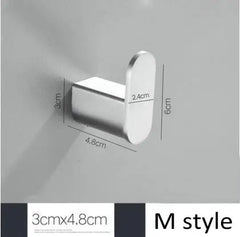 Brushed Nickel Wall Mounted Robe Hook by Snagg A Hook