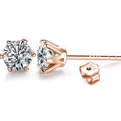 Moissanite Stud Earrings by Snagg An Earring
