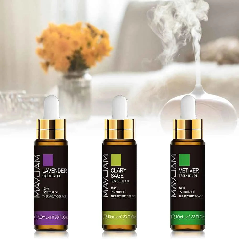Professional Botanical 3 Piece Essential Oil Collections – 100% Pure Plant Extracts in 10ml & 30ml Configurations