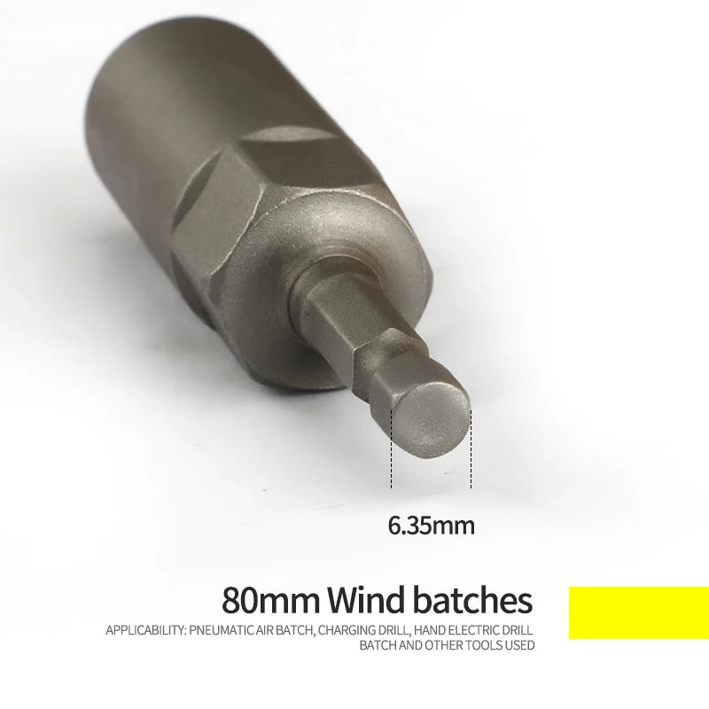 6-Piece Extra Deep Nut Bit Set by Snagg A Nut Bit