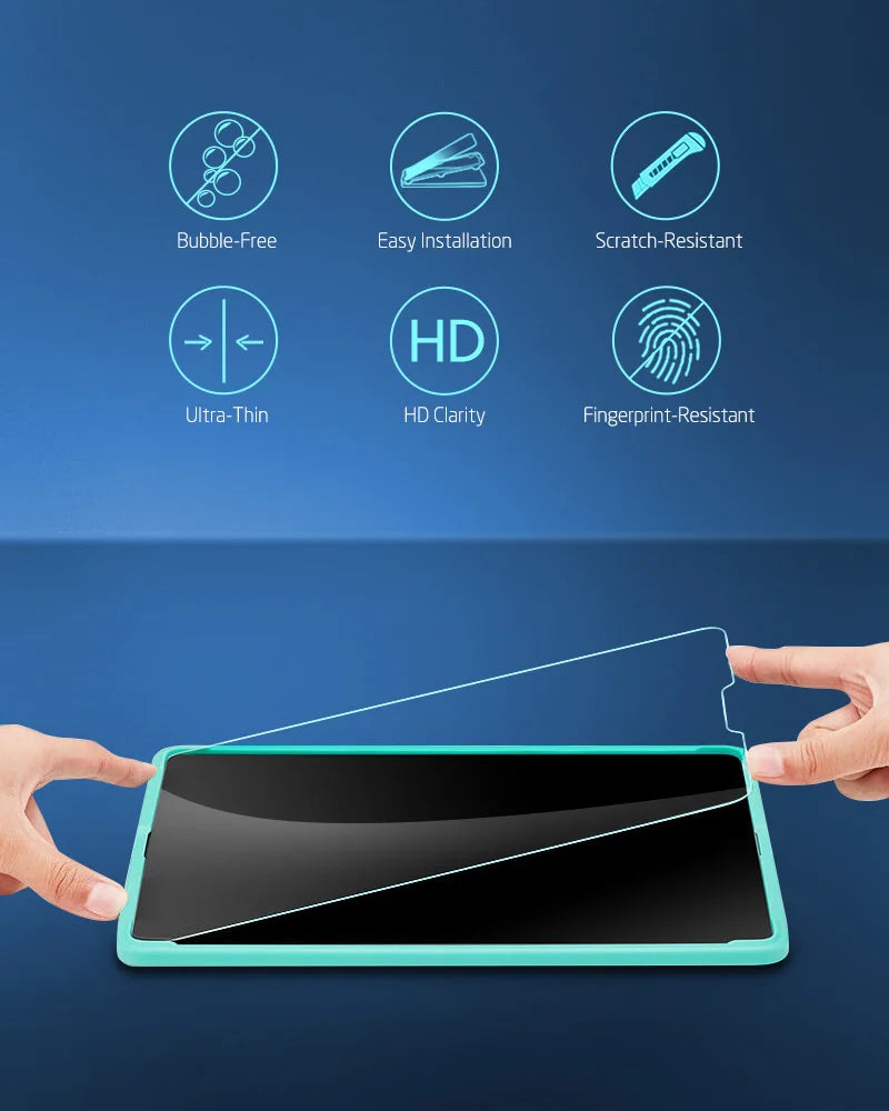 2Pack Screen Protector Tempered-Glass Film with Frame for iPad 11/10(2025/2022) iPad Air 13/11 (2025) Mini 7/6 Air 5/4 by Snagg A Screen Protector