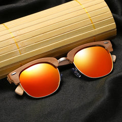 Skateboard Wooden Frame Sunglasses