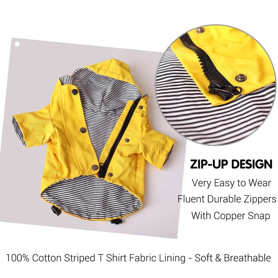 Waterproof Dog Raincoat with Hood by Snagg A Raincoat