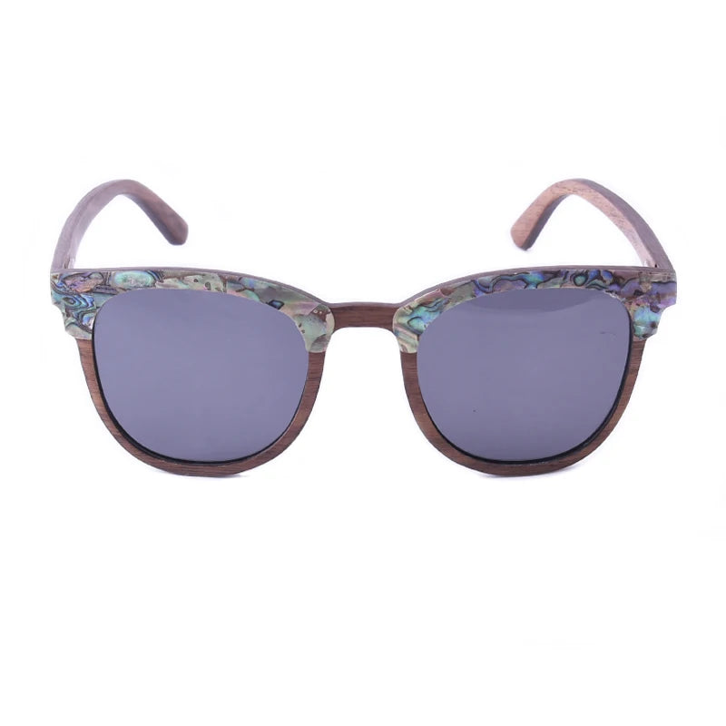 Seashell Walnut Wood Sunglasses