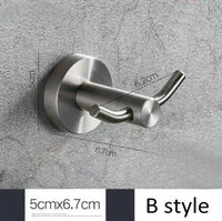 Brushed Nickel Wall Mounted Robe Hook by Snagg A Hook