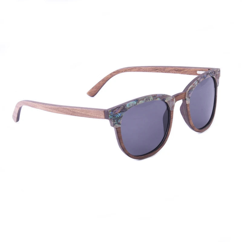 Seashell Walnut Wood Sunglasses