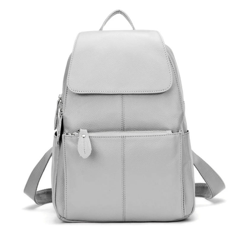 Genuine Leather Anti-Theft Women's Backpack