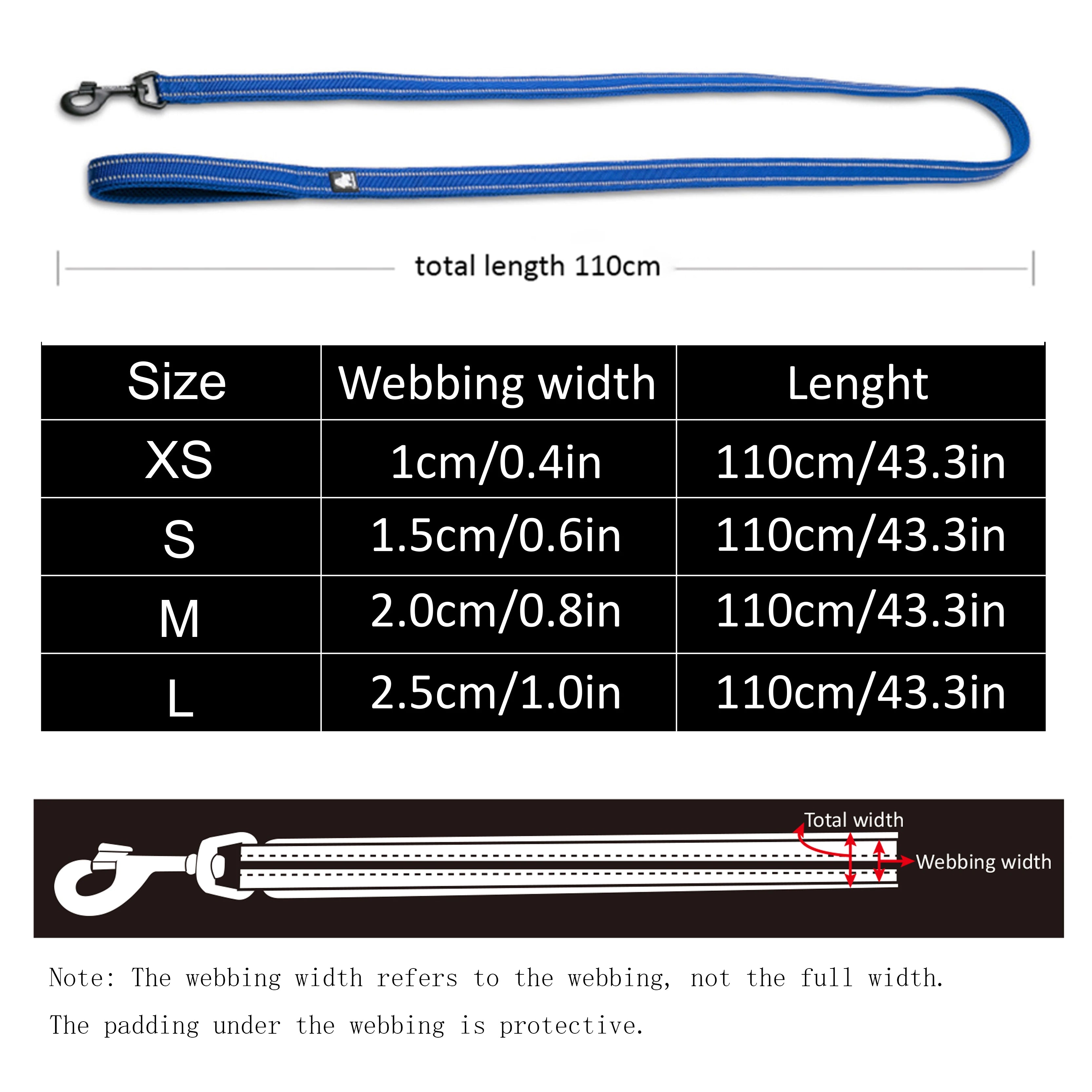 Reflective Dog Leash by Snagg A Leash