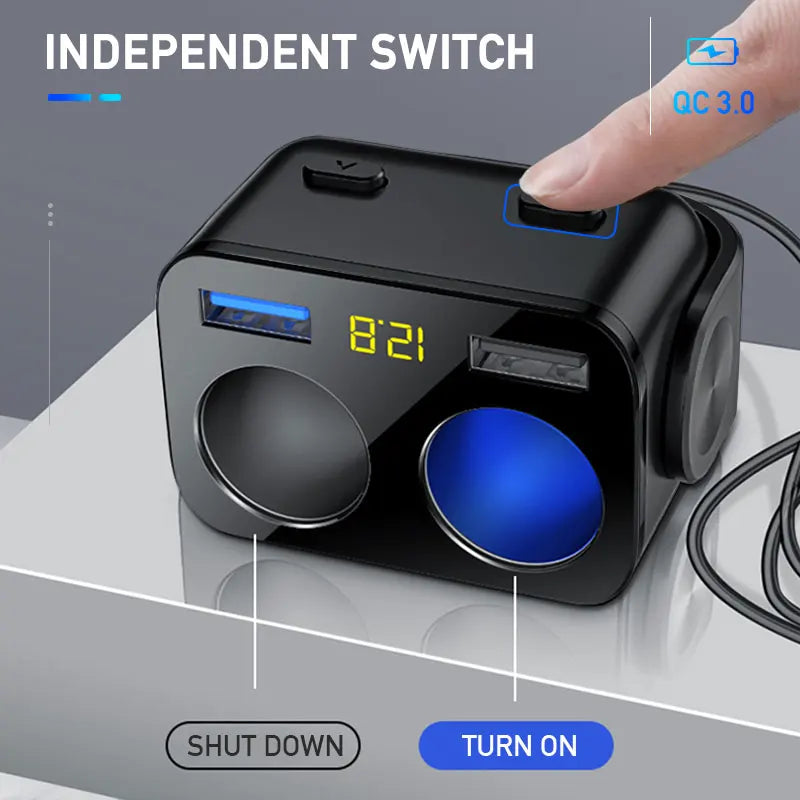 Car Cigarette Lighter Socket Adapter by Snagg A Car Adapter