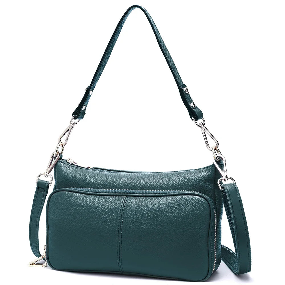 100% Genuine Leather Women's Hobo Shoulder Bag – Crossbody Messenger Bag in High-Quality Fashion Design