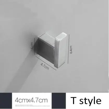 Brushed Nickel Wall Mounted Robe Hook by Snagg A Hook