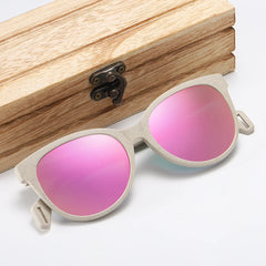 Polarized Wood-Straw Sunglasses