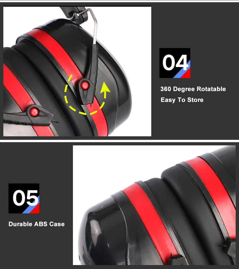 Noise Reduction Adjustable Headphone SNR-35dB by Snagg An Earmuff