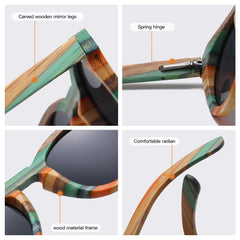 Natural Bamboo Polarized Sunglasses by Snagg It Sunglasses