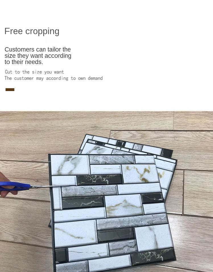 3D Self-Adhesive Brick Wall Stickers - SnaggIt