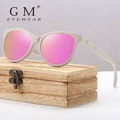 Polarized Wood-Straw Sunglasses