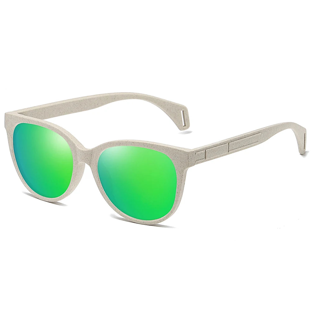 Polarized Wood-Straw Sunglasses