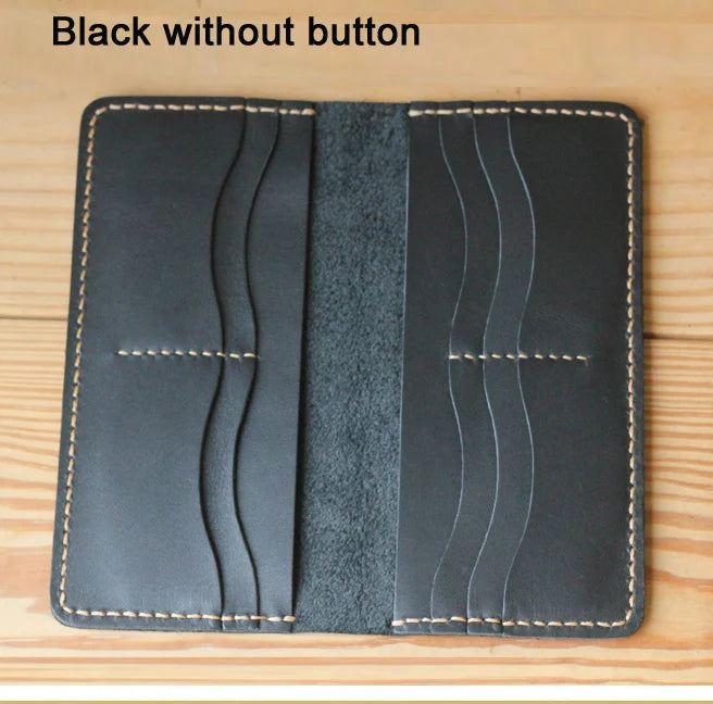 Handmade Vintage Leather Long Wallet