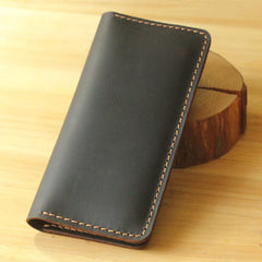 Handmade Vintage Leather Long Wallet