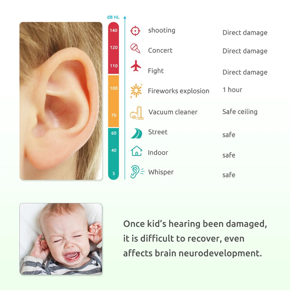 Kids earmuffs with soft leather headband – image 6
