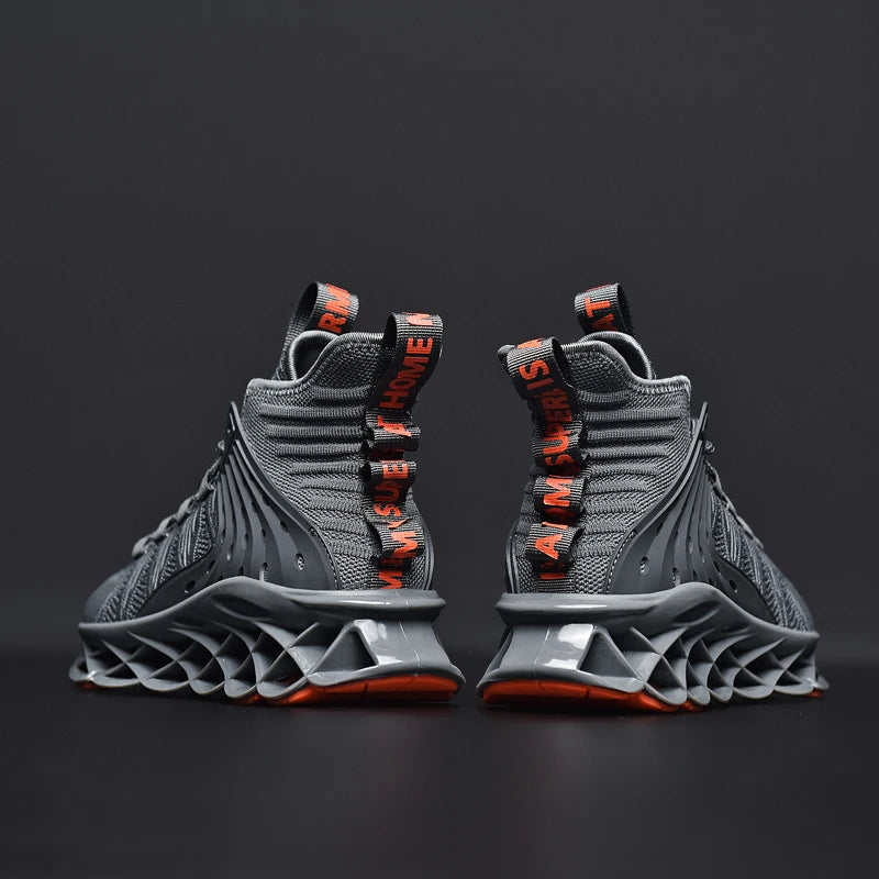 Grey Sneakers – Lightweight Trainers with Height Boost by Snagg A Shoes
